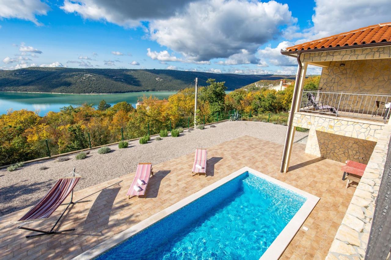 Villa Valente With Pool Лабин Экстерьер фото