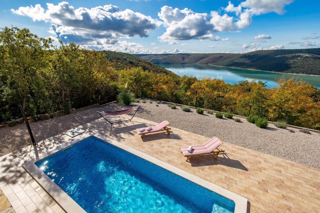 Villa Valente With Pool Лабин Экстерьер фото