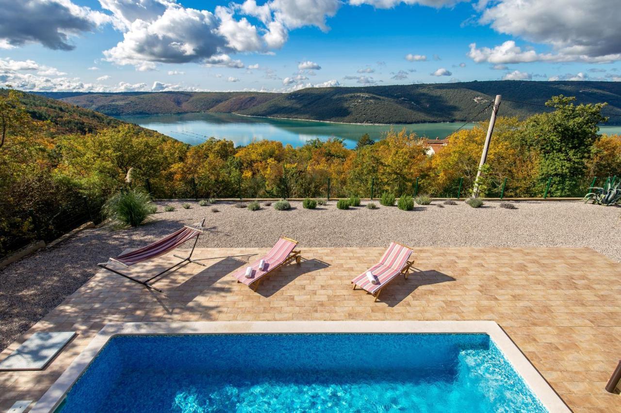 Villa Valente With Pool Лабин Экстерьер фото
