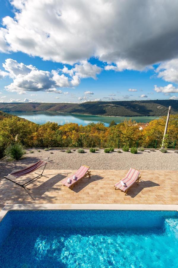 Villa Valente With Pool Лабин Экстерьер фото